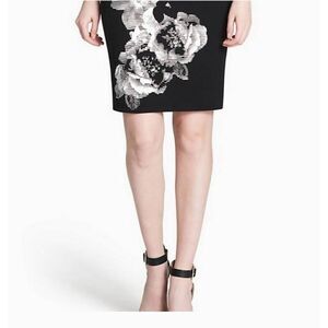 Calvin Klein floral pencil skirt